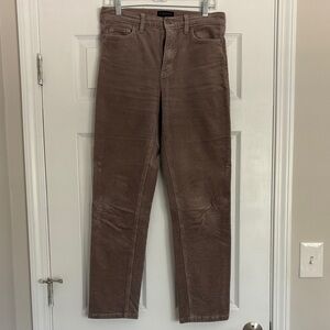 Banana Republic Women’s High Rise Straight Tan Cords, 27